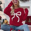 MGHR Women's Fashion Casual Autumn Winter Long Sleeve O-Neck Loose Sweaters