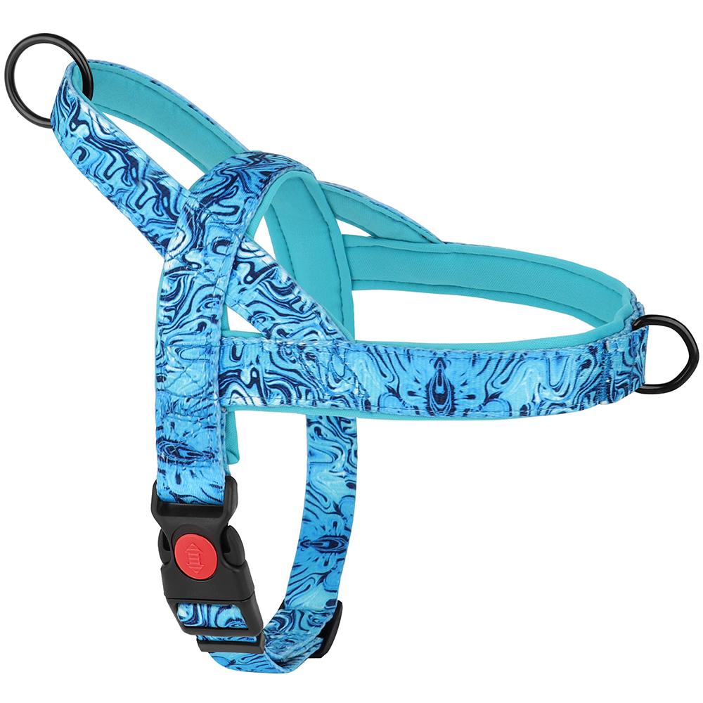No Pull Nylon Dog Harness Fashion Printed Safety Dog Harnesses Vest With Handle For Medium Large Dogs Pitbull Labrador Bulldog
