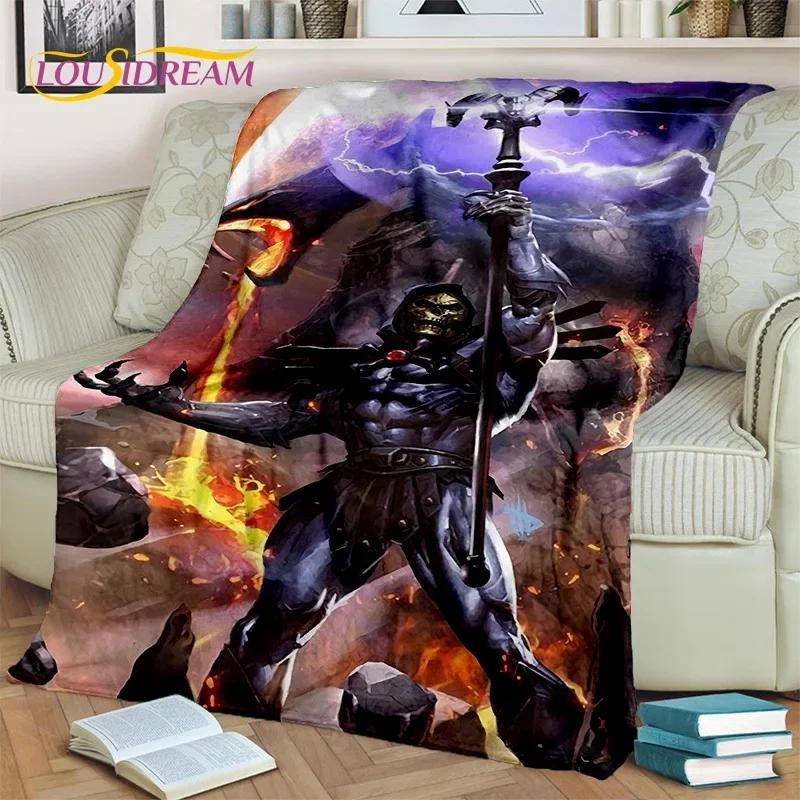 Cartoon He Man Masters of Universe Blanket,Soft Throw Blanket for Home Bedroom Bed Sofa Picnic Travel Office Cover Blanket Kids