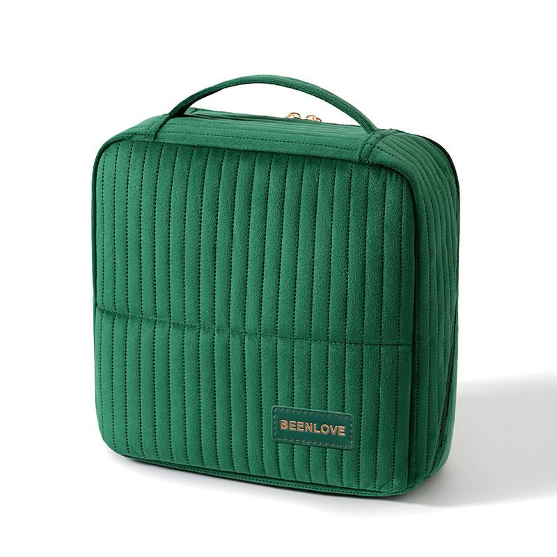 Organizzatore per Trucco Minimalista Moderno con Tessuto Peluche per Viaggio e Uso Domestico