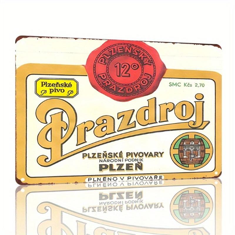 Vintage Beer Metal Sign, New Year Pub Decor Plaque