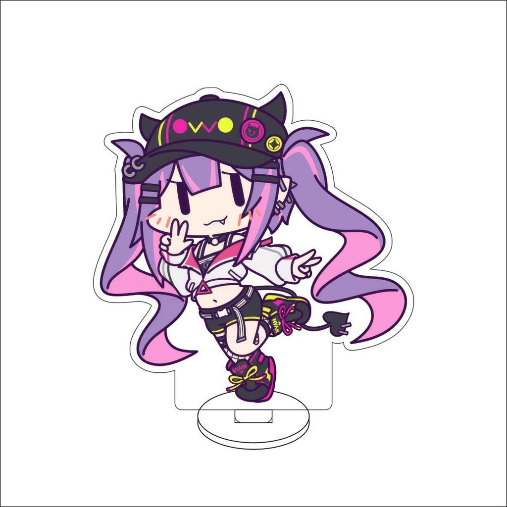 10CM Anime hololive Figure Stand Model Robocosan/Usada Pekora/Shirakami Fubuki Cute Desk Decor Standing Sign Gifts