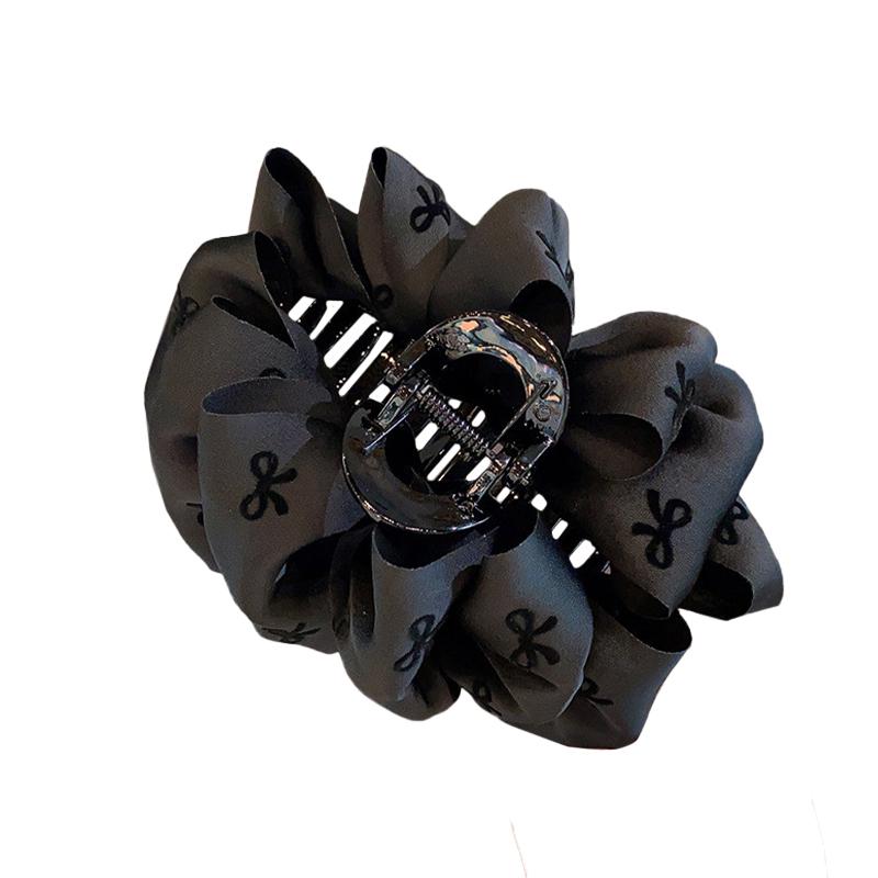 Französische Retro-Bubble-Schleife Krallenclip Damen Hai-Haarspange Haaraccessoires