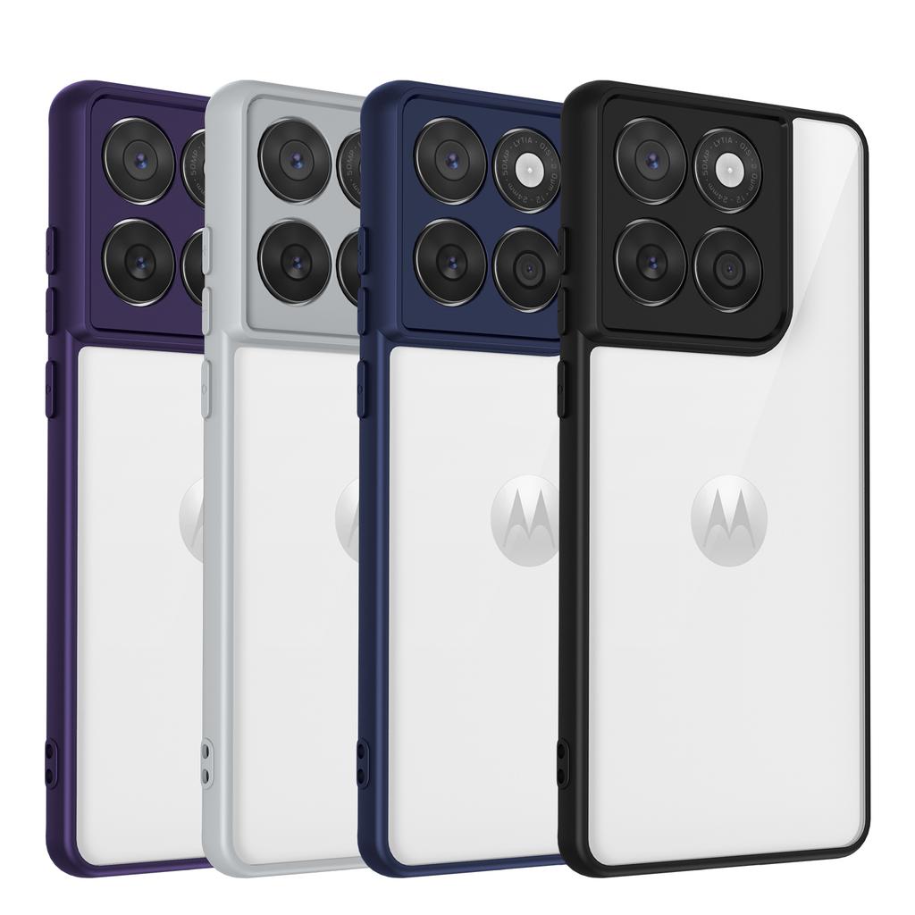 Frosted Transparent Lens Shockproof Protective Cover for Motorola Moto Edge 40 50 60 Pro Fusion G Stylus Neo G75 G55 G35 5G Case