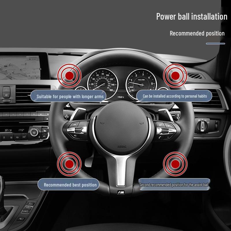 Universal Car Steering Wheel Booster - Effortless Single-Handed Control for Sedans & Trucks