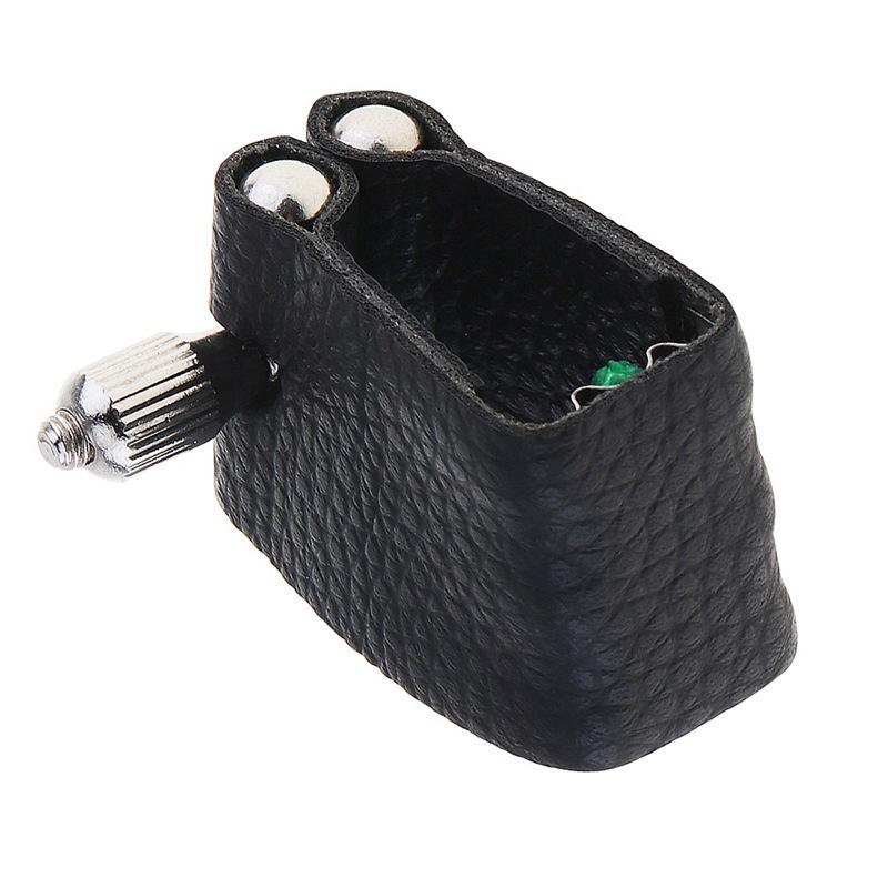 Pu Leather Soprano B Clarinet Rubber Mouthpiece Ligature Musical Wind Instrument Parts Saxophone Accessories