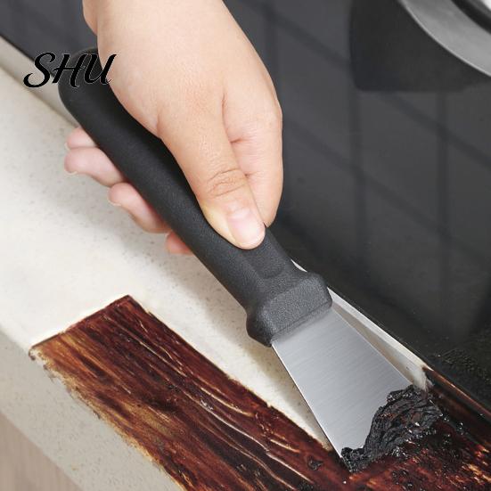Multifunctional Cleaning Tool Scraper High Strength Ergonomic Handle Wear Resistant Super Sharp Compact Size Metal Stove Remove Rust Stainless-Steel