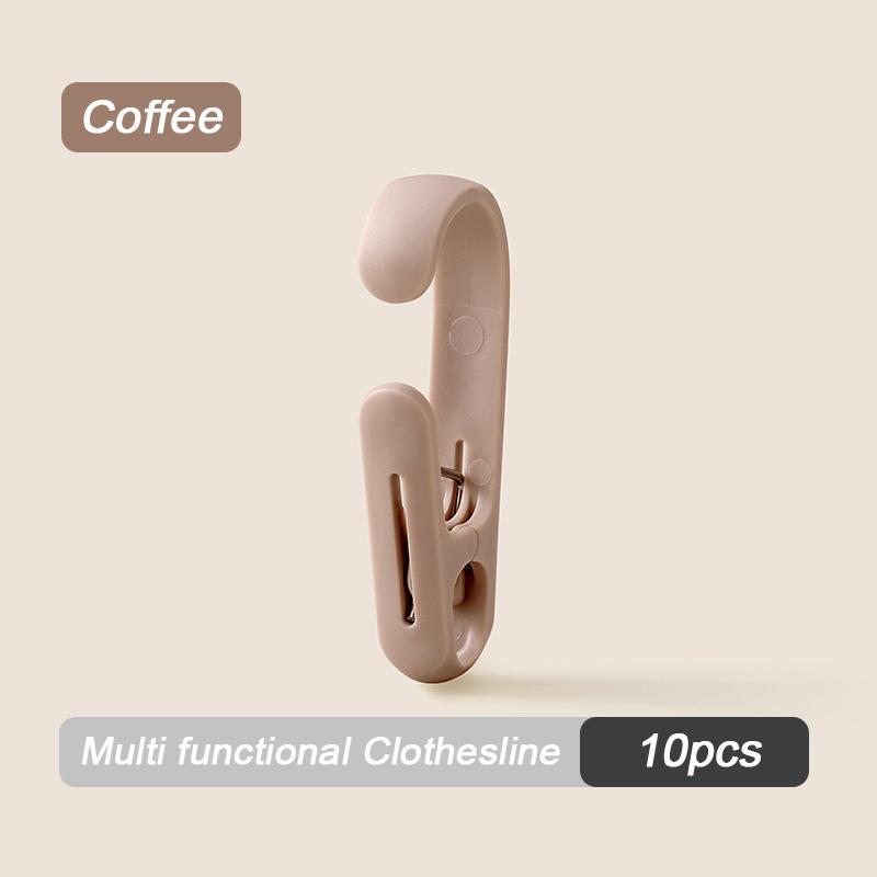 10pcs Plastic Clothespins Strong Anti-Rust Beach Towel Clips Windproof Laundry Clothespins Fixed Peg for Towel Coats Socks