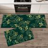 Washable Crystal Velvet Floor Mat Comfortable Soft Standing Mat Kitchen Theme Floor Mat Non-Slip Waterproof Cute Rug Door