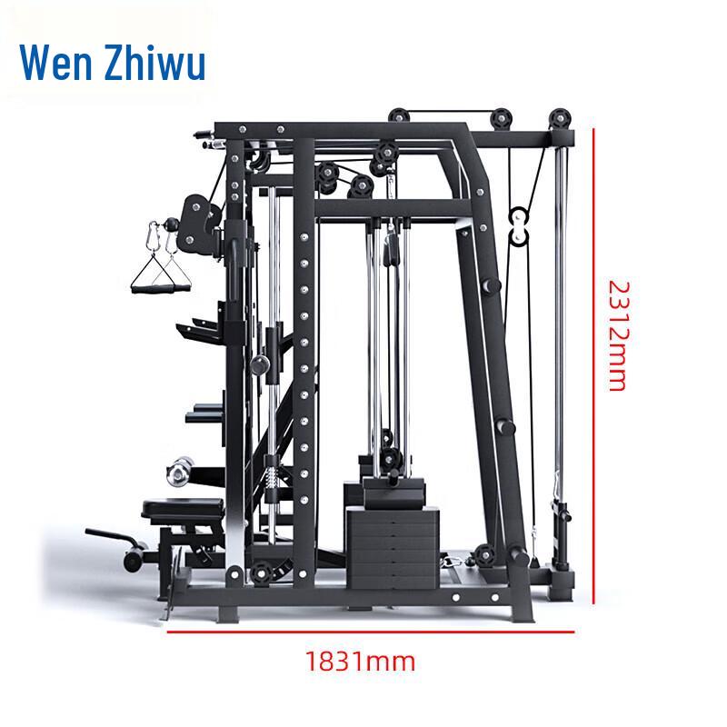 Wenzhiwu Multi-functional Smith Machine & Gantry Rack Home Gym