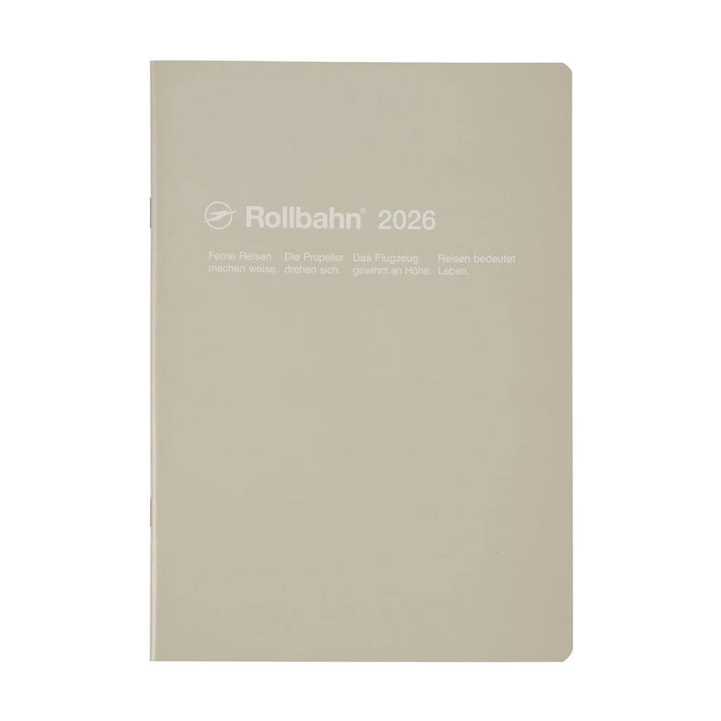 [Delfonics Planner 2026 Edition / Starting October 2025] Rollbahn Notebook Diary, B5, Monthly Schedule Book (Greige)