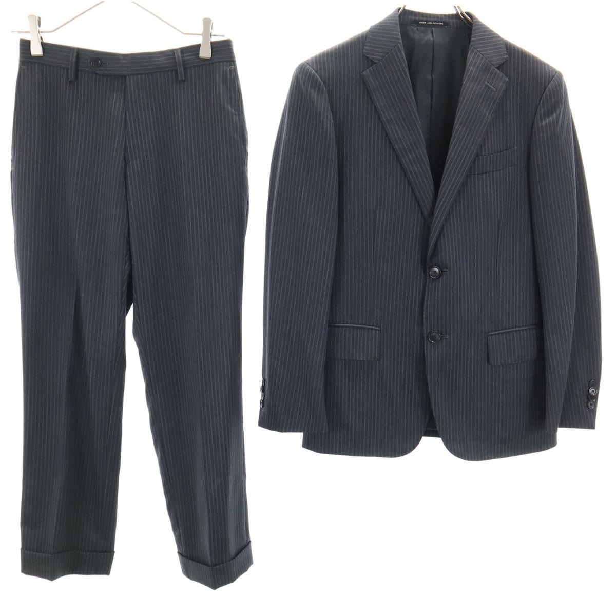 

green label relaxing UNITED ARROWS полосатый брючный костюм Сет 42 Мужской Б/у