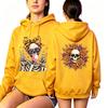 Fashion Vintage Women's Hoodie Gothic Skull Flower Printing Loose Fashion Pullover Autumn Casual Clothes Men Women Tops Sweatshirts