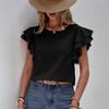 Travel New Women'S Retro Printed Shirt Casual Spring And Summer Breathable Cool Sexy Daily Date Short Sleeved T-Shirt Top