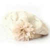 1pc of New Autumn And Winter Fashion Beret for Women with Floral Design in Solid Colors, Available in Various Colors for Everyday Use