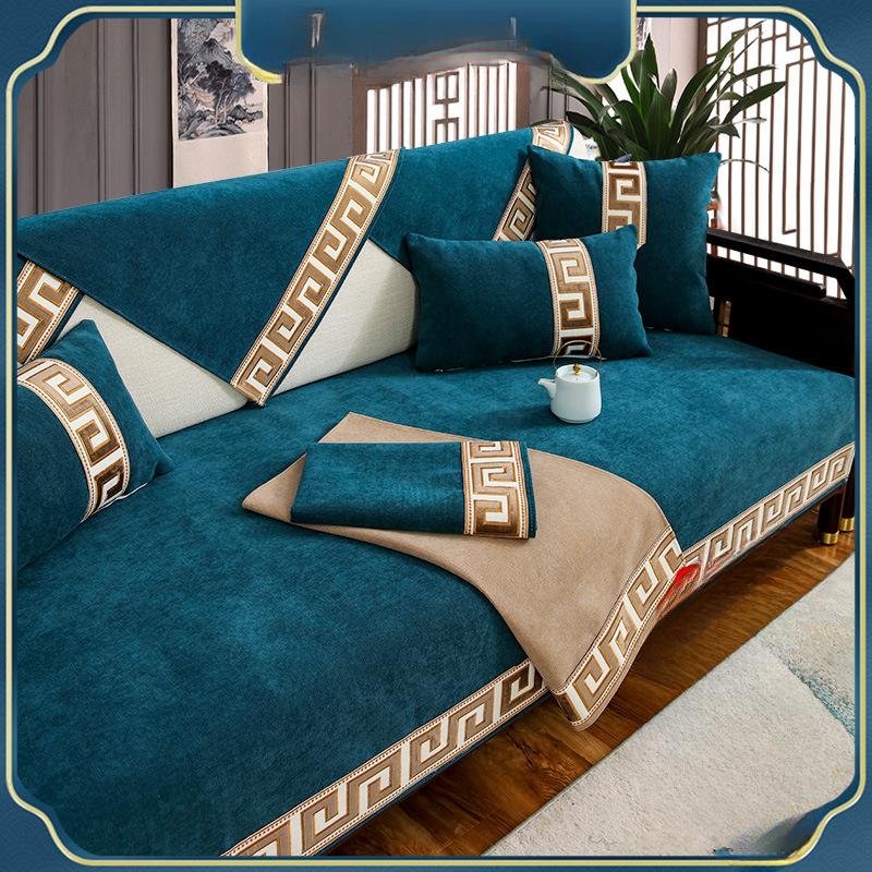 Hongyuanfengshang Massivholz Sofakissen Palisander Sitzkissen Chinesischer neuer chinesischer Stil Holzsofa Sitzbezug Bezug Vier Jahreszeiten Universal