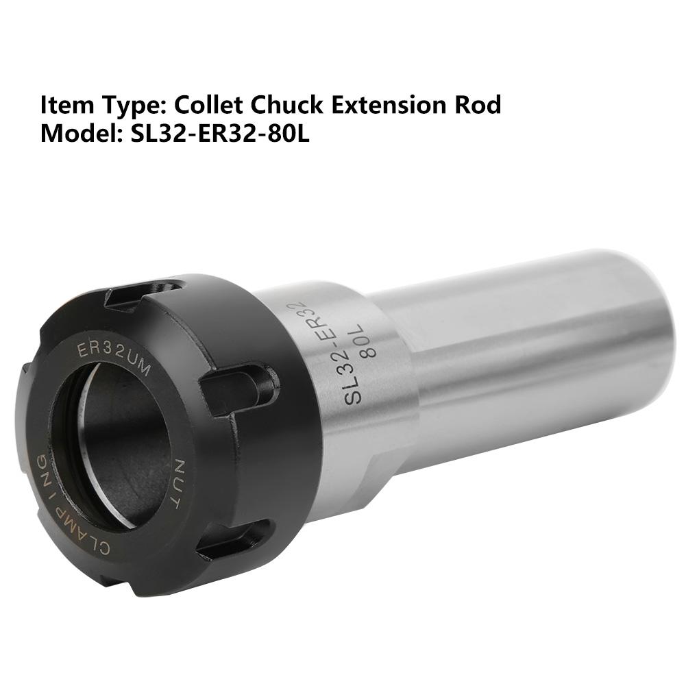 Collet Chuck Extension Rod ER Long Straight Shank High Efficiency CNC Lathe Tool Holder