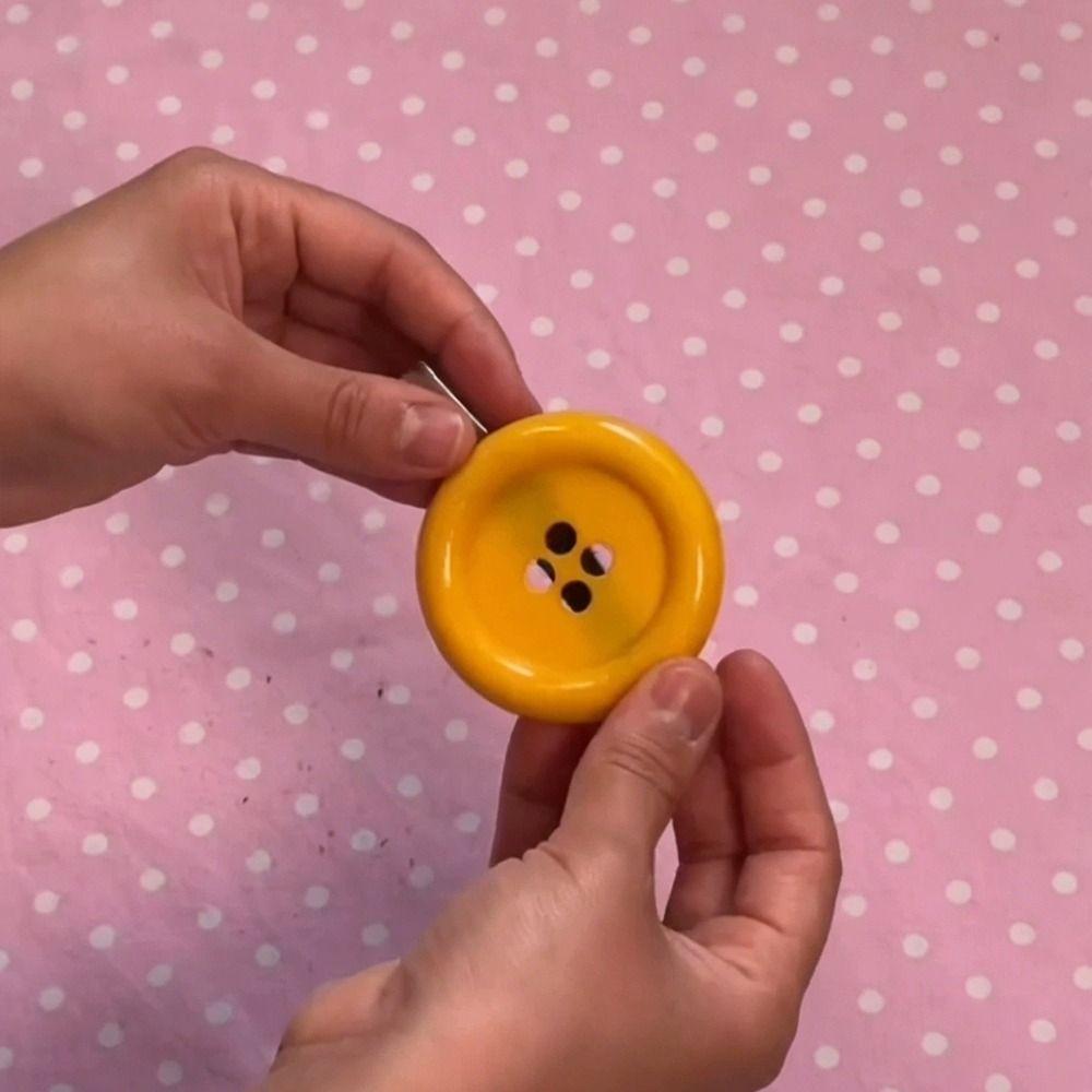 Side Clip Extra Large Button Hair Clip Candy Style Harajuku Hair Clip High Quality Side Hair Clip