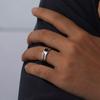 Minimalistischer Ring für Männer Frauen Edelstahl Fingerringe Mode Partner Schmuck Ehering Geschenk