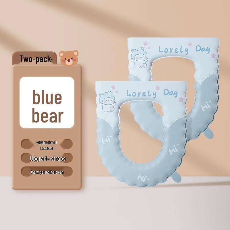 Wasserdichter Universal-Toilettensitzkissen mit Bändern - Vier Jahreszeiten Nutzung (Ausgabe 2024)