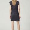 Women's Fashion Casual Color Half High Neck Sleeveless Hip Slim Dress