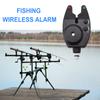 Fishing Bite Alarm Fish Bite Alarm Indicator with LED Lights Adjustable Sound Volume for Fishing Poles for Daytime Night Fishing