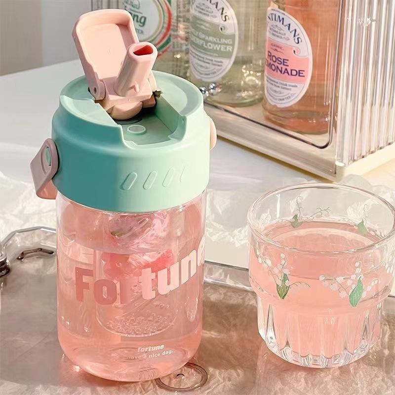 

Hand cup simple with tea partition student plastic cup tea separation 6