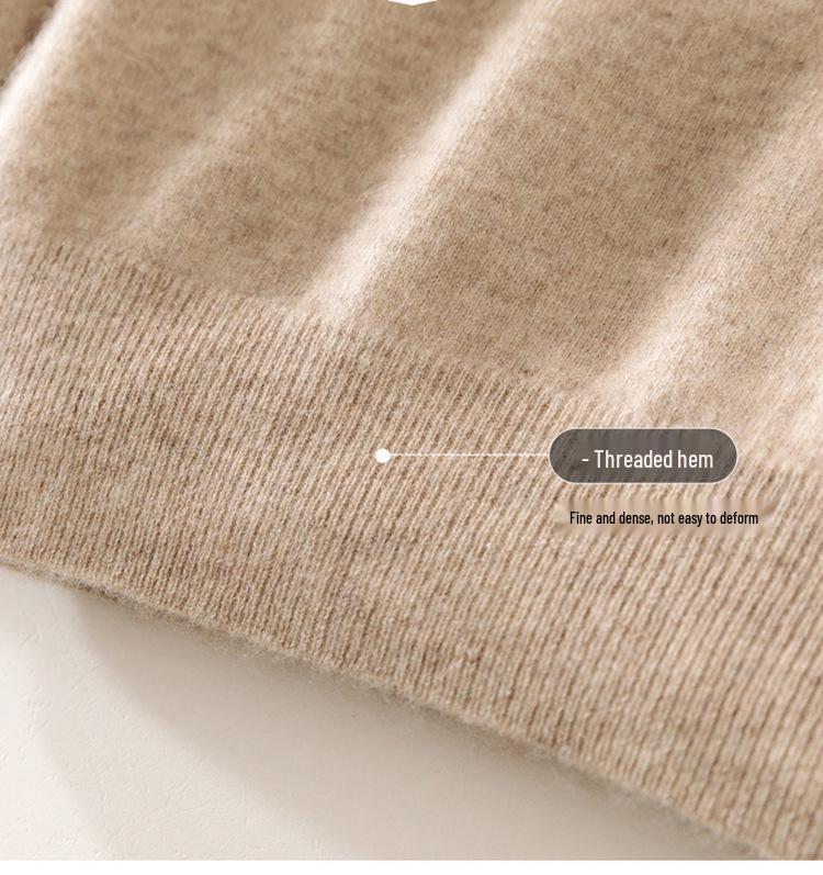 Men's Cashmere Half-Zip Thermal Sweater for Business Casual Wear