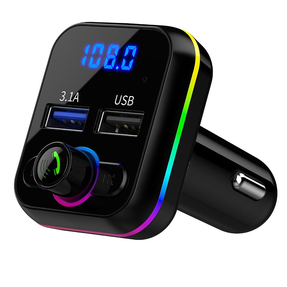 Auto Mp3 Musik Player Bluetooth V 5,0 Hände Frei Anruf USB U Disk Fm Sender Schnelle Ladegerät