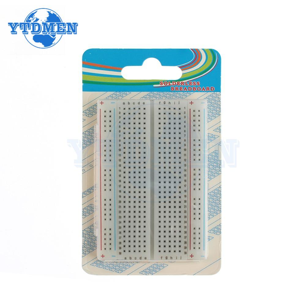 1-5 Sets 400 Tie Point Breadboard Solderless PCB Boards Prototype Universal Mini Bread Board with 65pcs Jumper Wire DIY Kit