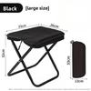 Portable Folding Camping Stool with Metal Frame Pouch Design for Outdoor Camping Fishing & Waiting