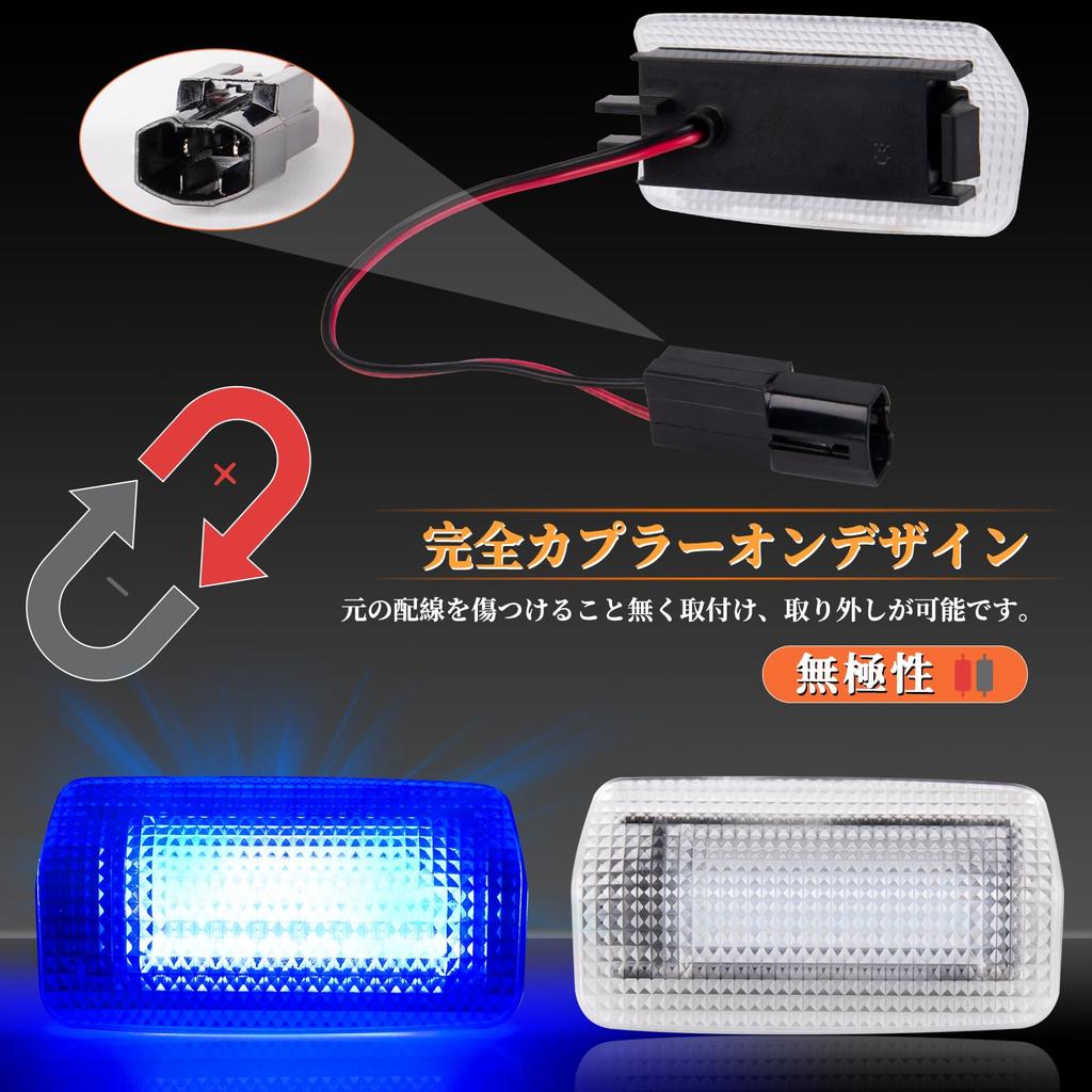 POPMOTORZ LED Courtesy Lamps for Prius Prius Alpha 40 Prius PHV 50 Crown 200 Mark X and Lexus and LS Alphard/Vellfire 20/30 Series, 20/30/50 Series,