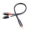 RCA Male To RCA Female Connector Jack Stereo Cable Y Plug 1 To 2 RCA Adapter Audio Aux Socket to Headphone Music