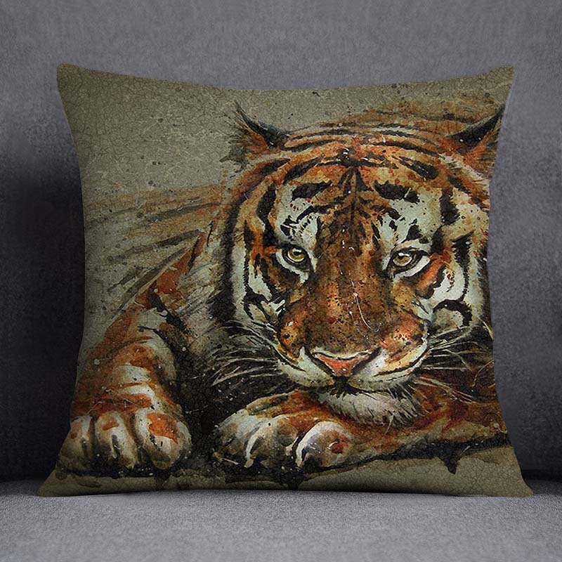 African Animal Beasts Home Decoration Pillowcase Square Pillowcase Home Office Decoration Cus On Cover