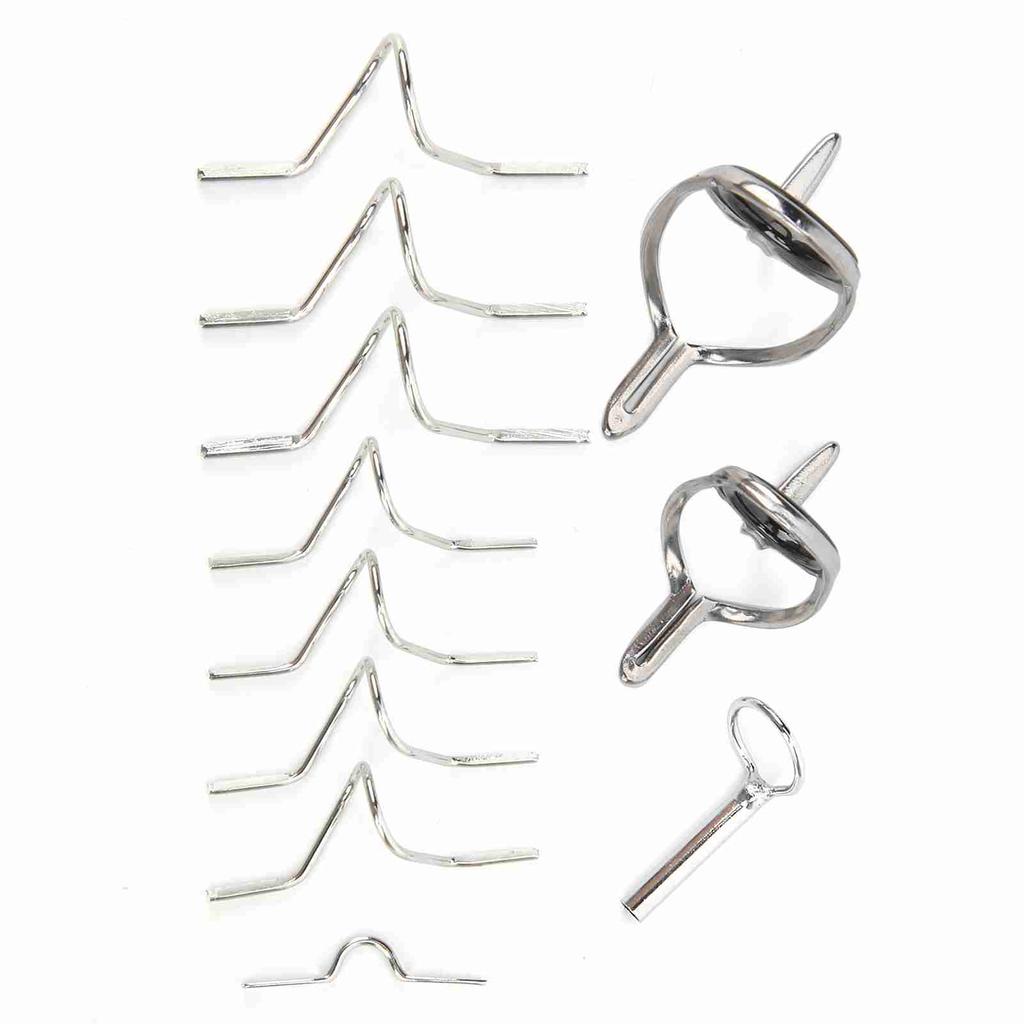 Flugfiske Guide Fiskeredskap Reparationsverktyg Rostfritt Stål Stark Dubbelspänne Ring Olika Storlekar