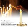 2Pcs Romantic Metal Candlestick Ornaments Wrought Iron Desktop Candle Ornaments  Candlelight Dinner