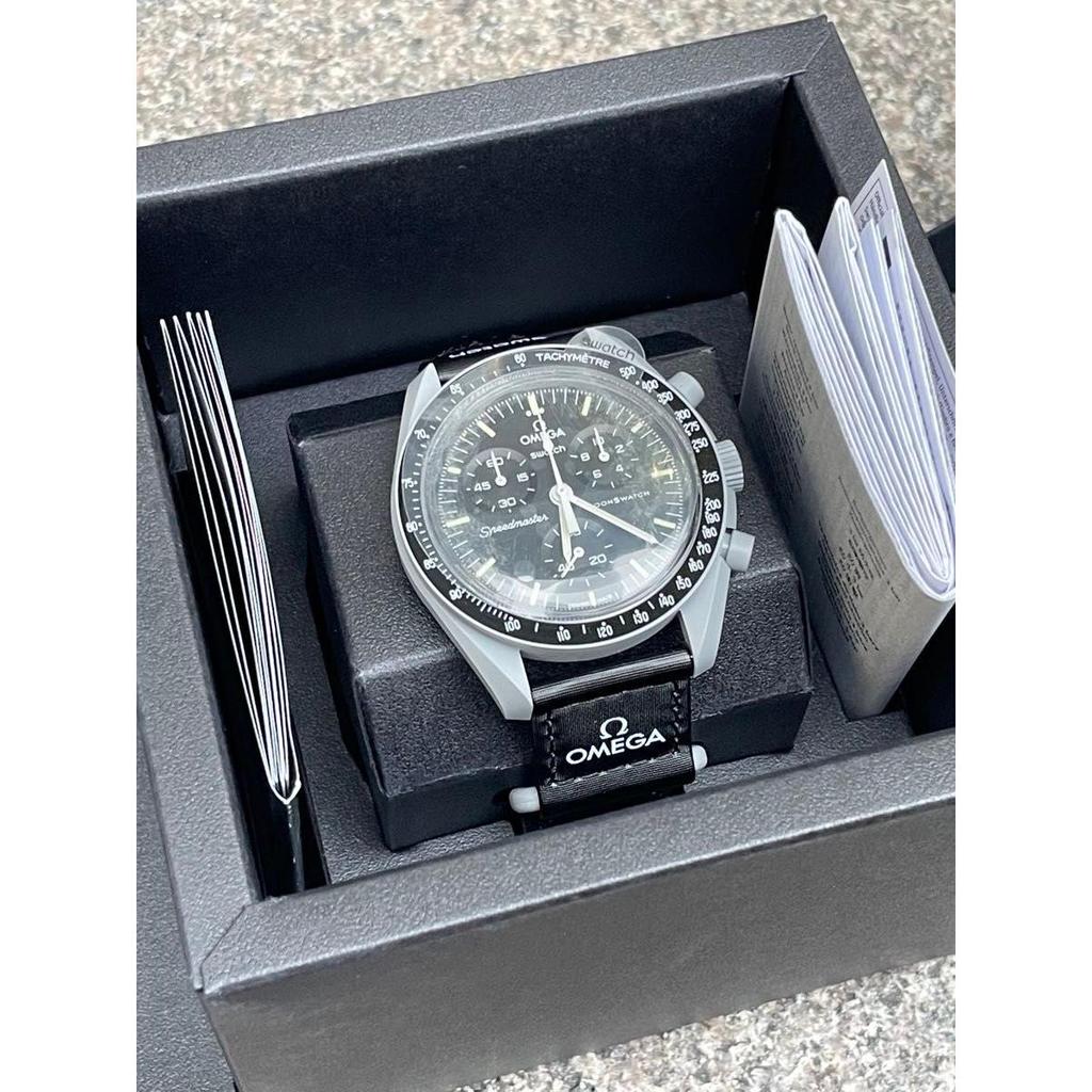 Used Moon Swatch Omega Moonswatch Moon Speedmaster Swatch Omega Speedmaster New