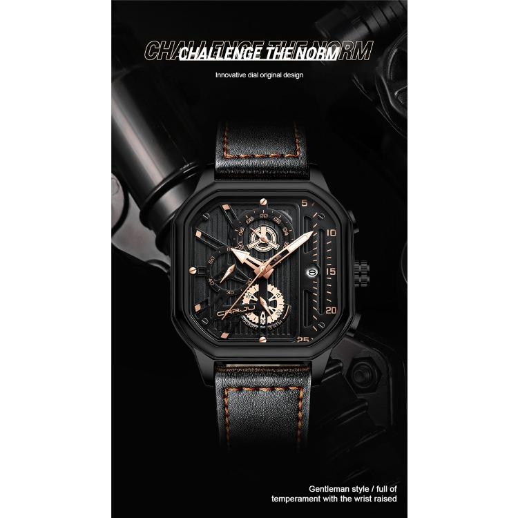 CRRJU New Belt Men's Watch Watch Simple Business Personality Men Fashion Waterproof