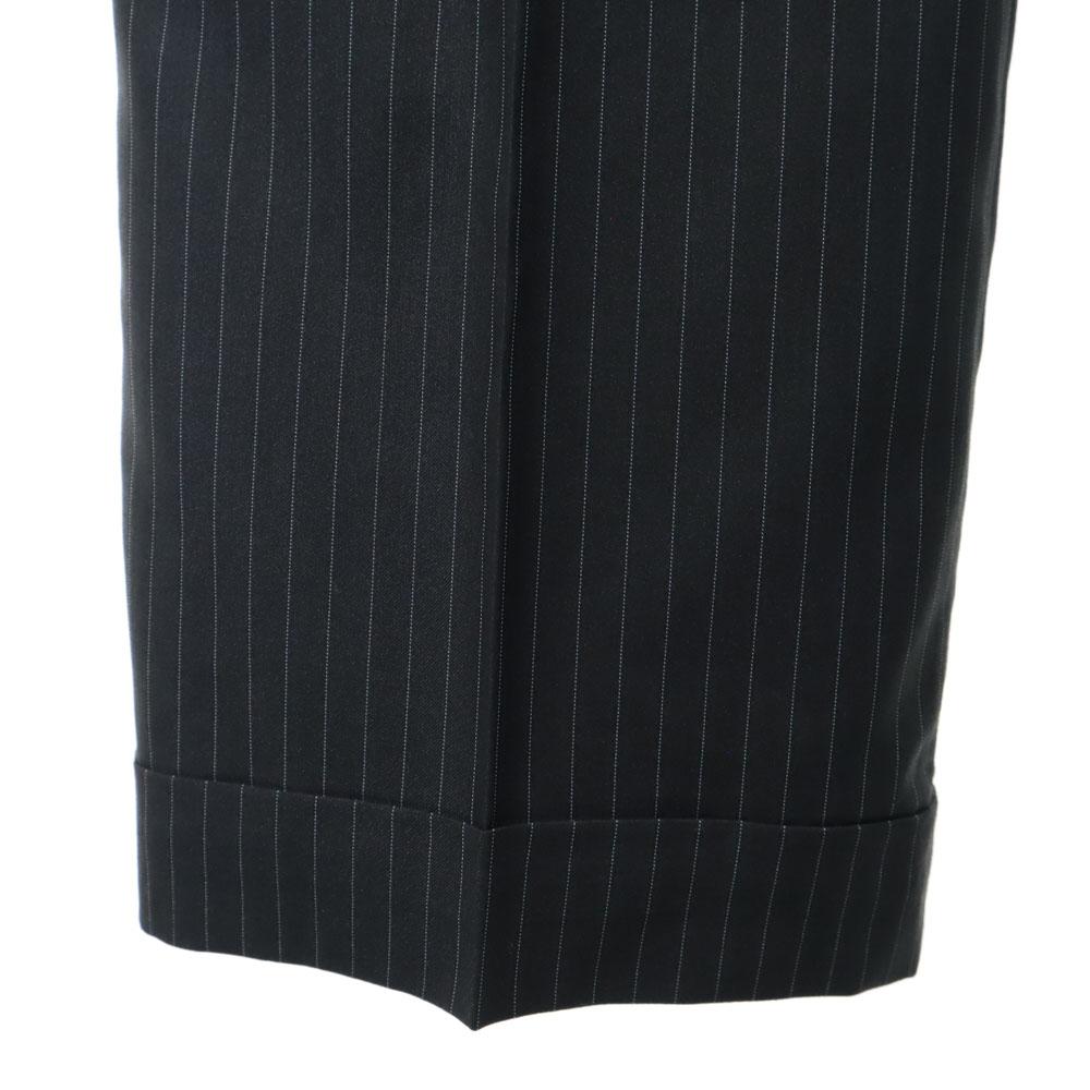 Louis Vuitton Striped Pattern Suit Setup 48/32 Charcoal Gray Men's Used