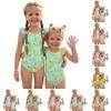 Meisjes Ééndelig Zwempak Zomer Kinderen Fruitprint Casual Stijlvol Mouwloos Zwemkleding voor Kinderen Peuter Zwempak