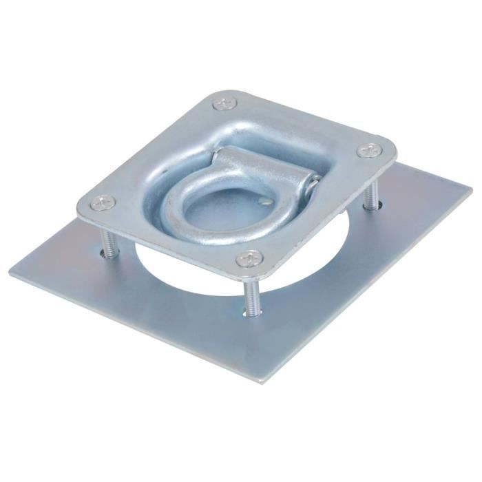 VidaXL Anneau d'arrimage pour remorque 6 pcs Acier galvanisé 2000 kg