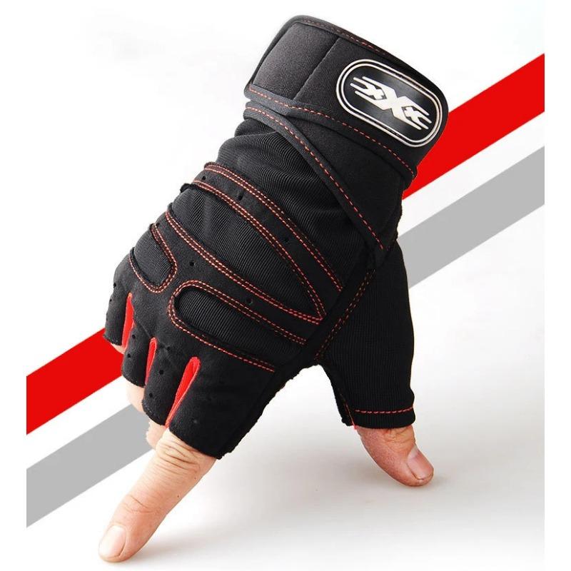 Sport Cycling Gloves for Men and Women Fitness Weight Lifting Wristband Gloves Body Building Training Exercise Shockproof Glove