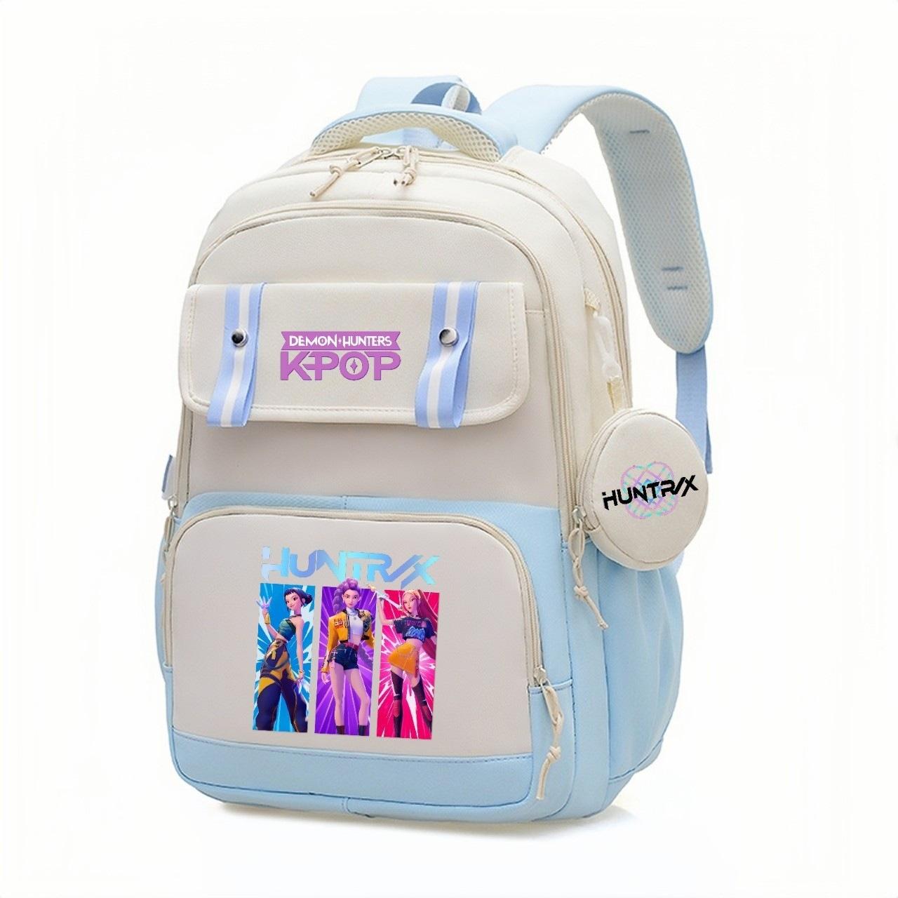 Peripheral Print Kpop Witch Hunter Backpack College Style Leisure Student Schoolbag Backpack Spring 30*13*41cm