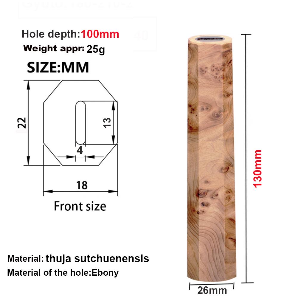 130mm Wooden Handles Octagonal Knife Handle For Japanese Style Kitchen Knives Chef Knife Repair Professional Handle