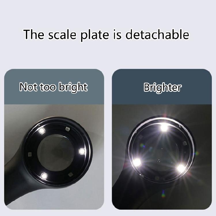 Eye Loupe 60X Magnifying Glass with LED/UV Light Rechargeable Magnifying Lens