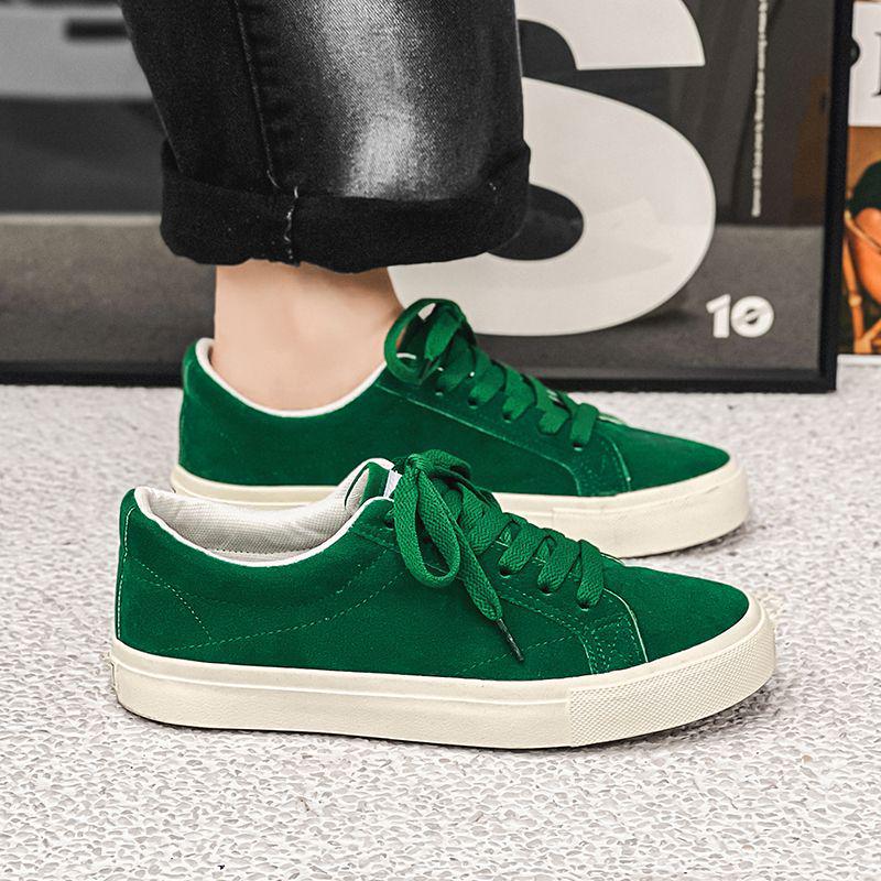 Burgundy Retro Suede Canvas Skate Shoes - Trendy & Versatile for Women & Men