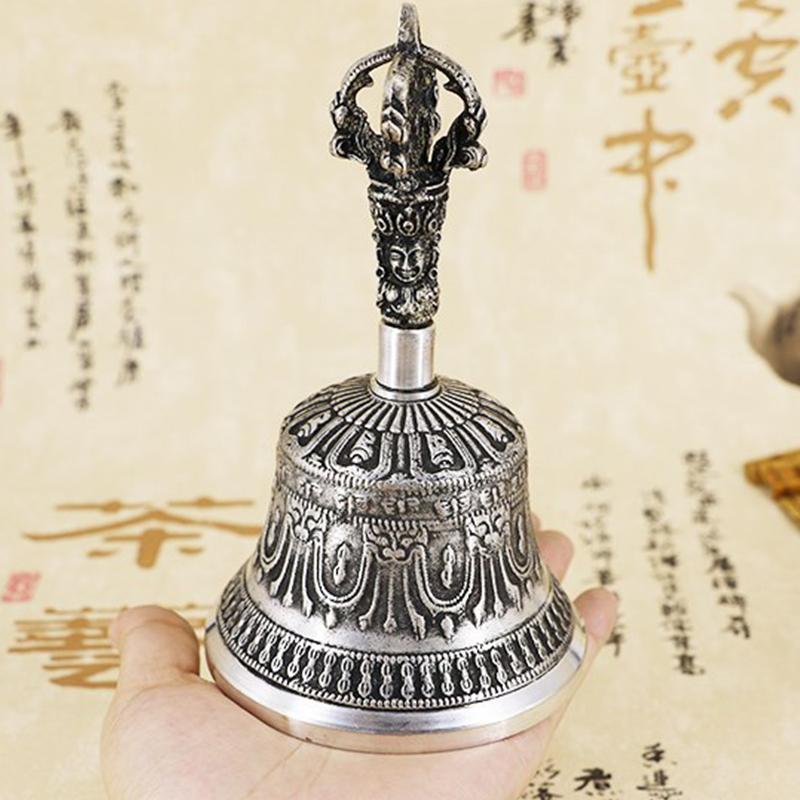 Premium Tibetan Buddhist Meditation Bell & Dorje Ritual Set Handheld Bell for Yoga Sound Therapy and Spiritual Ceremonies