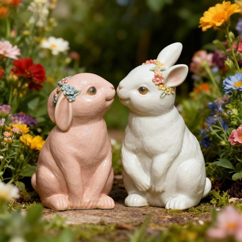 Practical Craft Mold Rabbit Shape Handmade Supplies Ornament Moulds Silicone Texture for Clay Wax and Resin Crafting