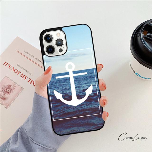 Anchor Compass Nautical Sailor Sailing Phone Case For iPhone 17 Air 16 15 14 Plus Apple 11 12 13 Pro Max Coque