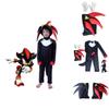 Sonic Cosplay Jumpsuit Halloween Kostüm für Kinder mit atmungsaktivem Stoff